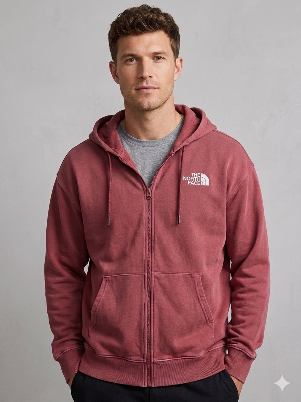 The North Face NWOT Men’s XL Evolution Full Zip Hoodie Sumac Rust Red S25